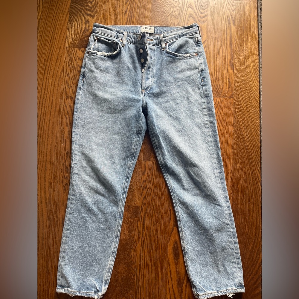 Agolde Riley Ankle Crop Jeans - Picture 4 of 11